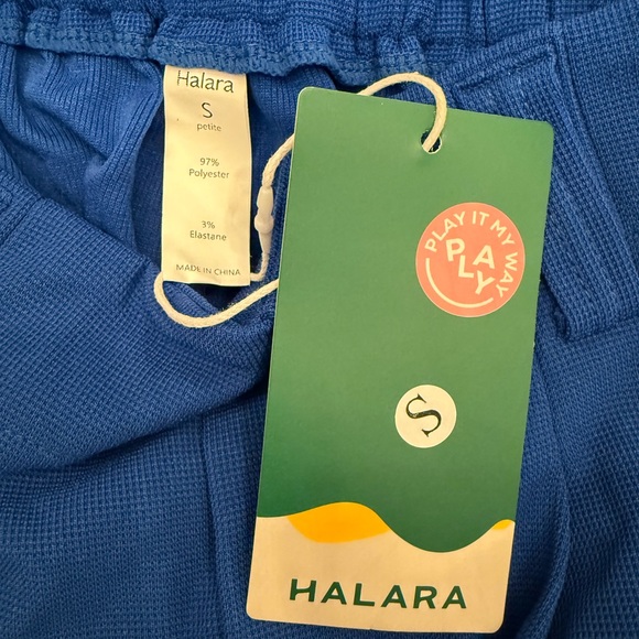 Halara Flex High Waisted Pocket Wide Leg Waffle Work Pants NWT Size SP - Picture 5 of 7
